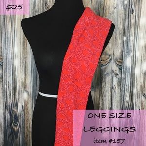 LuLaRoe OS Valentines Leggings